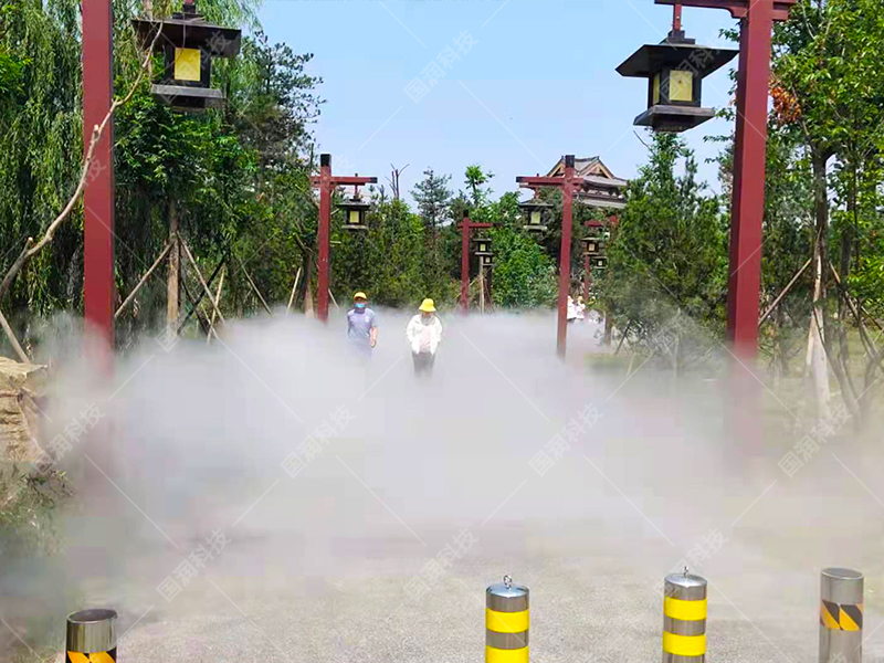 河南洛阳·龙门石窟安装【雾森系统】开启避暑模式！(图2)