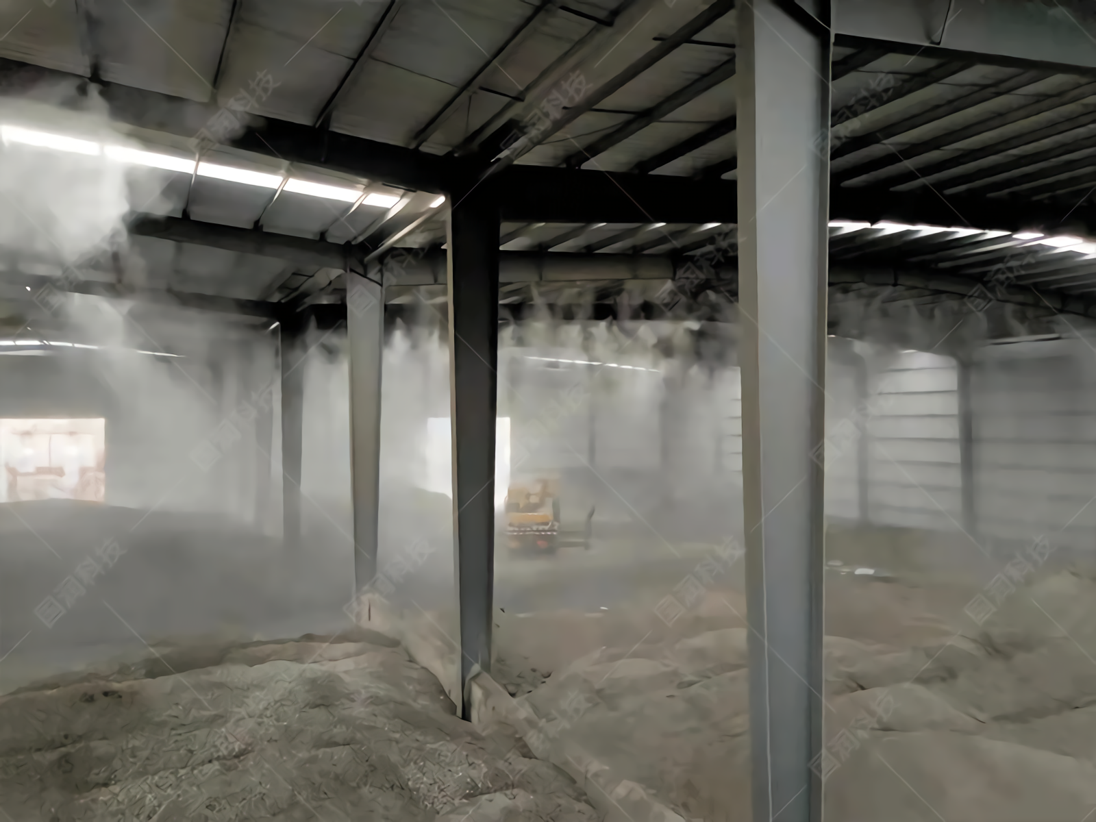 湖北荆州·建材厂添利器【喷雾降尘系统】精细抑尘(图2) 湖北荆州·建材厂添利器【喷雾降尘系统】精细抑尘(图2)